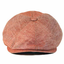 Load image into Gallery viewer, Italian Made Linen Newsboy Cap