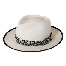 Load image into Gallery viewer, Camden Street Fedora Stone Black