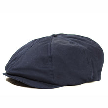 Load image into Gallery viewer, Newsboy Cap Cotton Blue Navy