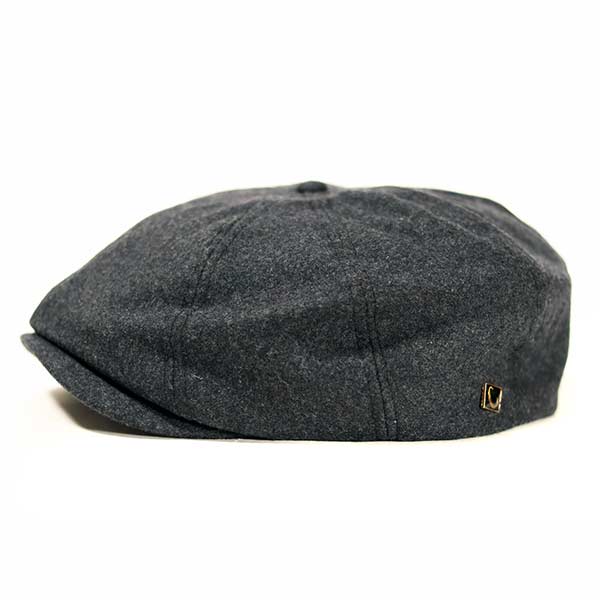 Newsboy Cap Grey Wool – Carlisle Hats - Main Image
