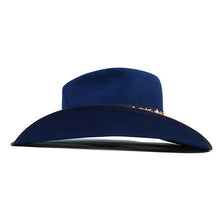 Load image into Gallery viewer, Alma Road Cowboy Hat Blue Floral