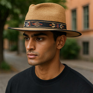 Camden Crotchet Top Panama hat