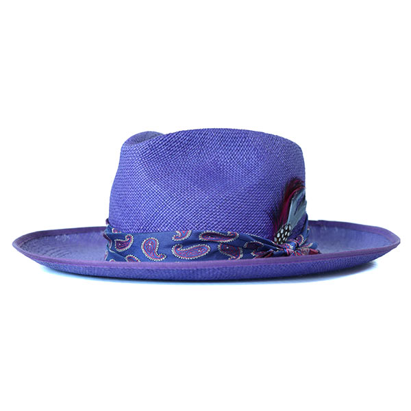 Camden Panama Straw Purple