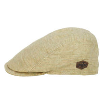 Load image into Gallery viewer, Driver Linen Mix Flat Cap