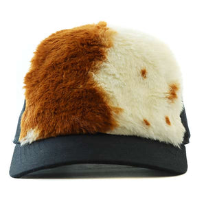 Faux Cow Fur Australian Made Trucker Cap