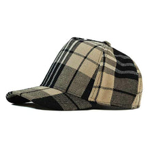 Load image into Gallery viewer, Flannel Check Australian Made Trucker Cap - Beige
