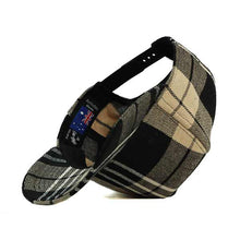 Load image into Gallery viewer, Flannel Check Australian Made Trucker Cap - Beige