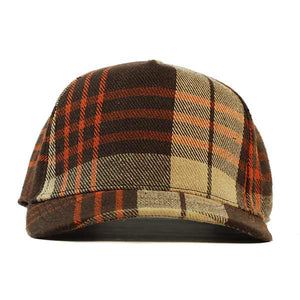 Flannel Check Australian Made Trucker Cap - Brown