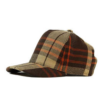 Load image into Gallery viewer, Flannel Check Australian Made Trucker Cap - Brown