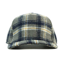 Load image into Gallery viewer, Flannel Check Australian Made Trucker Cap - Grey