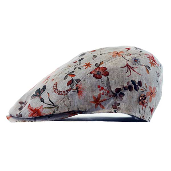 Floral flat cap online