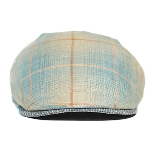 Jordan Organic Hemp Linen Flat Cap Blue