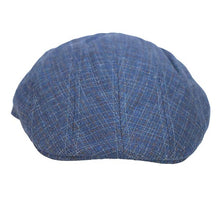 Load image into Gallery viewer, Navy silk ivy flat cap by Carlisle Hats, stylish Maddy Silk Flat Cap with classic design and smooth fabric.