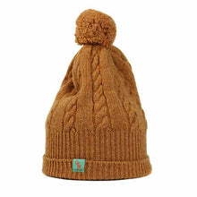 Load image into Gallery viewer, Australian Made Pom Pom Cable Knit Wool Beanie