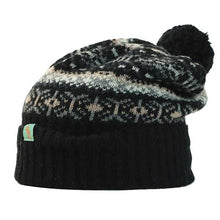 Load image into Gallery viewer, Australian Made Twist Wool Beanie Black