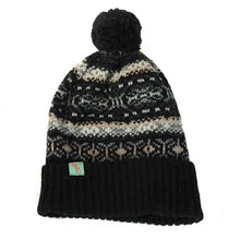 Load image into Gallery viewer, Australian Made Twist Wool Beanie Black