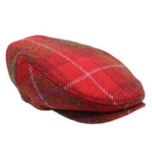 Load image into Gallery viewer, Carlisle Hats Kelly Harris Tweed flat cap in rosehip color with classic tweed pattern, stylish headwear for casual or formal wear.