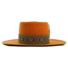 Load image into Gallery viewer, Carlisle Hats Esplanade Hat with wide brim, neutral color, and woven design, perfect for sun protection and stylish outdoor wear.