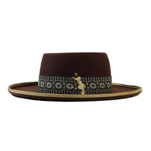 Load image into Gallery viewer, Carlisle Hats Esplanade Hat in chocolate color, stylish wide-brim hat made of durable material, perfect for sun protection and fashion.