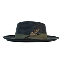Load image into Gallery viewer, Black Windsor Panama straw hat by Carlisle Hats with a wide brim and woven design for a stylish summer look.