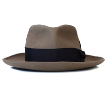 Load image into Gallery viewer, Classic men's fedora hat made of soft fur felt by Carlisle Hats, featuring a stylish brim and a timeless, sophisticated design.