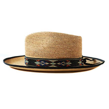Load image into Gallery viewer, Carlisle Hats Camden crochet Panama hat with a wide brim and woven design, perfect for stylish sun protection.