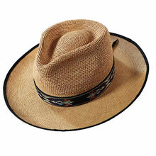 Load image into Gallery viewer, Carlisle Hats Camden crochet top Panama hat with wide brim and woven design, lightweight and stylish for sun protection.