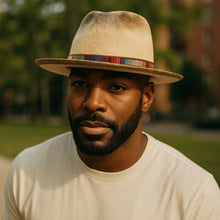 Load image into Gallery viewer, Carlisle Hats Camden distressed Panama straw hat with a wide brim and textured finish, stylish and breathable for warm weather.