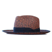 Load image into Gallery viewer, Carlisle Hats Camden Panama straw hat with speckled design, wide brim, and adjustable band for sun protection and stylish wear.