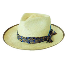 Load image into Gallery viewer, Yellow Camden Panama hat by Carlisle Hats, featuring a wide brim and woven straw design for sun protection and style.