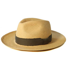 Load image into Gallery viewer, Carlisle Hats Elwood Panama straw hat with an 8cm brim, showcasing a classic wide-brim design and natural straw texture.