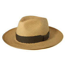Load image into Gallery viewer, Carlisle Hats Elwood Panama straw hat with an 8cm brim, featuring a classic woven design and a stylish, wide brim for sun protection.