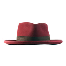 Load image into Gallery viewer, Carlisle Hats Diamond Crown Low Top Fitzroy Burgundy cap with grey accents, showcasing a stylish low-top design and embroidered logo.