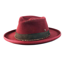 Load image into Gallery viewer, Carlisle Hats Diamond Crown Low Top Fitzroy burgundy cap with grey accents, stylish and comfortable for casual wear.