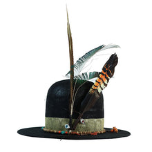 Load image into Gallery viewer, Gray Carlisle Hats hi-top open crown custom fedora with a structured crown and wide brim, stylish and perfect for fashion statements.