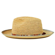 Load image into Gallery viewer, Carlisle Hats Windsor Panama straw hat with crochet crown and 6cm brim, lightweight and stylish for sun protection.
