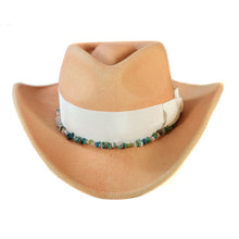 Load image into Gallery viewer, Cambridge Cowgirl Peach hat by Carlisle Hats featuring a wide brim and stylish western design, perfect for outdoor wear.