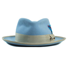 Load image into Gallery viewer, Carlisle Hats Fitzroy Street Fedora with a 6cm brim, featuring a classic design and stylish wide brim for a sophisticated look.