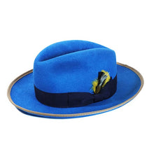 Load image into Gallery viewer, Carlisle Hats Fitzroy Street X Fedora, hand-dyed fur felt hat in natural colors, stylish wide brim accessory.