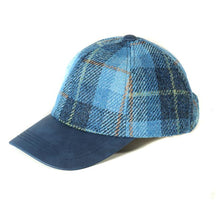 Load image into Gallery viewer, Carlisle Hats baseball cap featuring Harris Tweed fabric and leather details, stylish and durable headwear for casual wear.