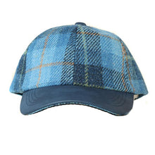 Load image into Gallery viewer, Carlisle Hats baseball cap featuring Harris Tweed fabric and leather accents, casual headwear with stylish, natural textures.