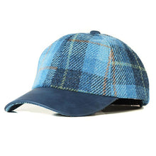 Load image into Gallery viewer, Carlisle Hats baseball cap featuring Harris Tweed fabric and leather accents, showcasing a stylish and durable headwear accessory.