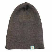 Load image into Gallery viewer, Black Australian-made long wool beanie by Carlisle Hats, featuring a cozy, snug fit and soft wool texture.