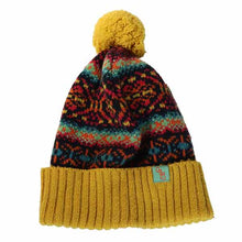Load image into Gallery viewer, Mustard Australian-made Twist Wool Beanie by Carlisle Hats, featuring a cozy knit design and snug fit for cold weather.