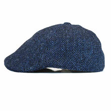 Load image into Gallery viewer, Carlisle Hats Harris Tweed duckbill cap featuring classic checkered pattern and comfortable fit.