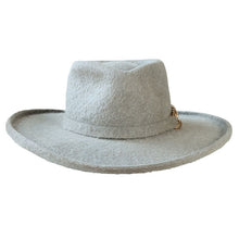 Load image into Gallery viewer, Carlisle Hats Grizz Cowboy Hat with a natural finish, 55cm brim, classic Western style for outdoor and country wear.