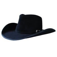 Load image into Gallery viewer, Carlisle Hats Midnight Cowboy 20X cowboy hat in black with a wide brim, 55cm head size, classic Western style.