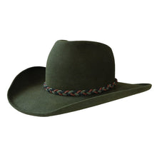 Load image into Gallery viewer, Green RCA Cowboy Hat by Carlisle Hats, 55cm cowboy hat featuring classic Western style and durable design.