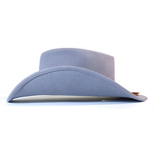 Load image into Gallery viewer, Black Carlisle cowboy hat with a wide brim and classic Western style, size 55cm, made by Carlisle Hats.