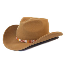 Load image into Gallery viewer, Black Carlisle cowboy hat with a 55cm brim, featuring a classic Western style and sturdy construction.